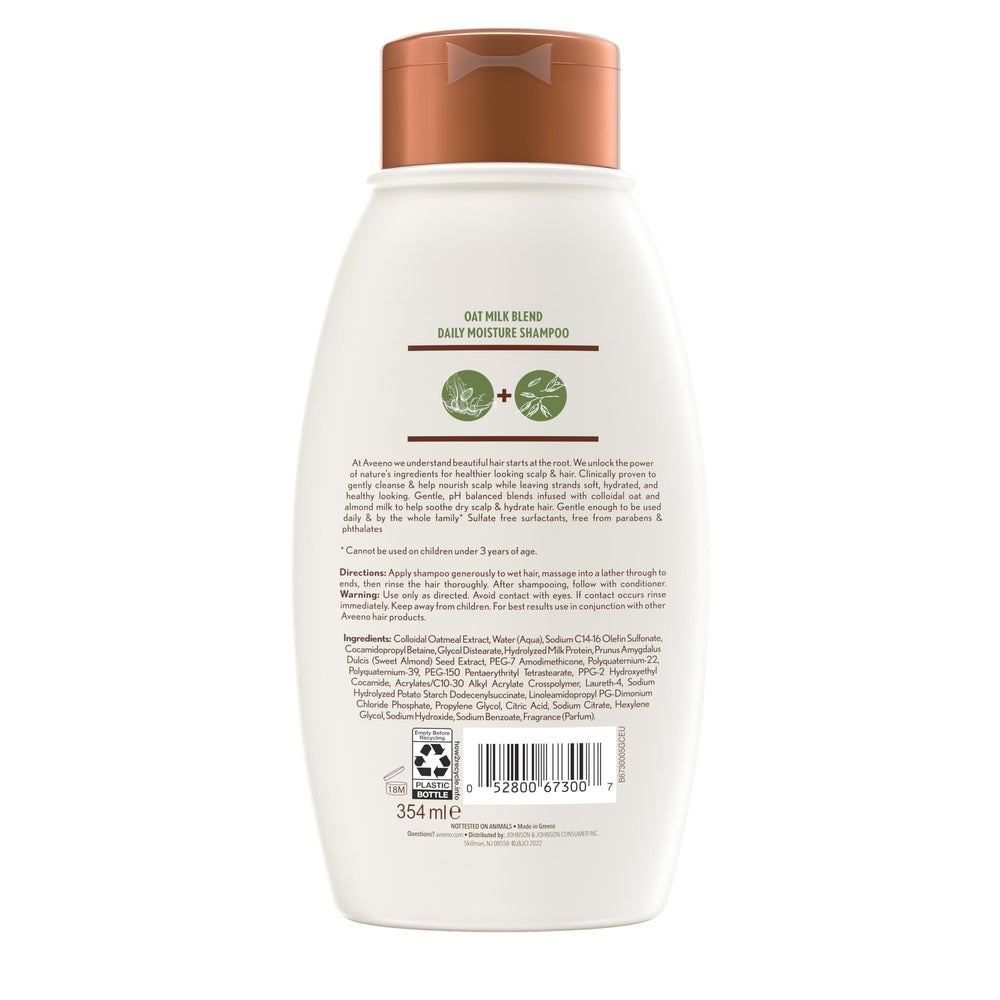 Aveeno before and after hair strand demonstrating improved softness