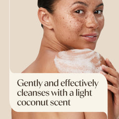 Aveeno creamy lather texture demonstrating gentle moisturization benefits