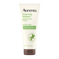 Aveeno front tube showing product name and radiant brightening benefit