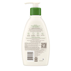 Aveeno product label close-up showing ingredient list and fragrance-free certification benefit