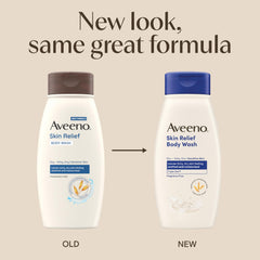 Aveeno label close-up highlighting Triple Oat formula and gentle care