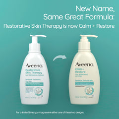 Aveeno lotion pump dispensing creamy texture for quick absorption