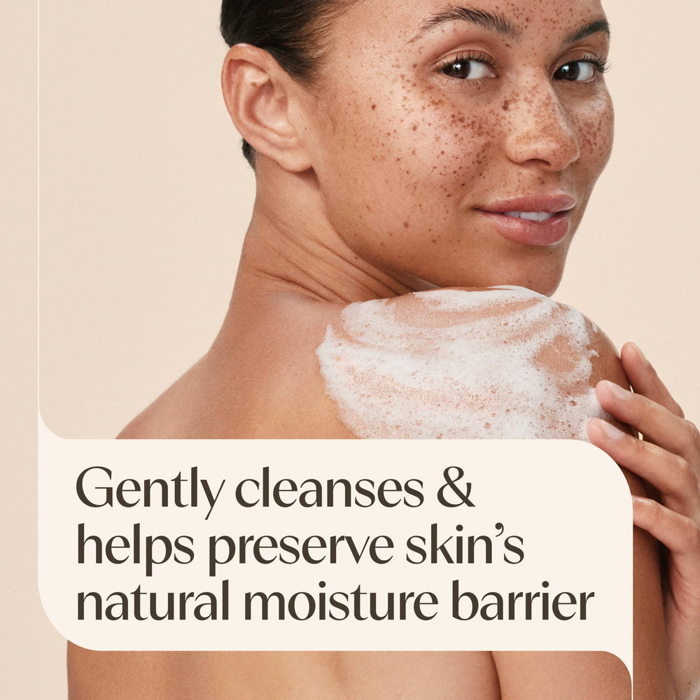 Aveeno pump dispensing body wash for easy daily use