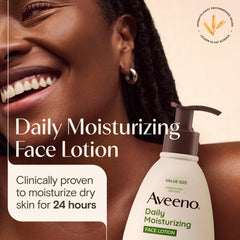 Aveeno pump dispenser close-up demonstrating easy, mess-free use