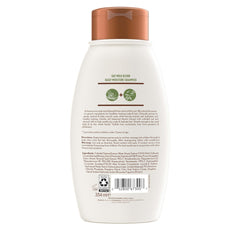 Aveeno shampoo on bathroom shelf suggesting everyday farm-fresh routine