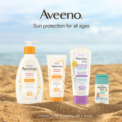 Aveeno tube in hand demonstrating compact travel-friendly size benefit