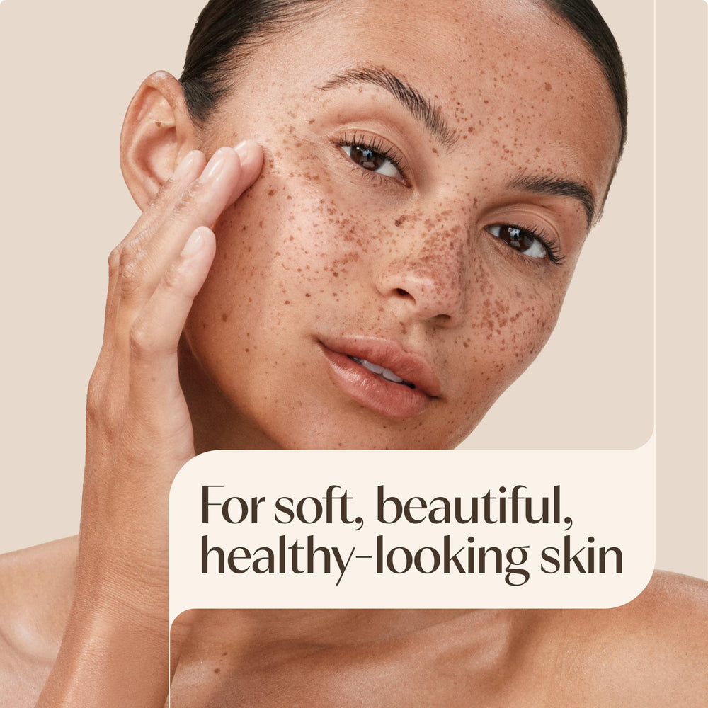Aveeno cream texture swipe displaying lightweight, fast-absorbing finish