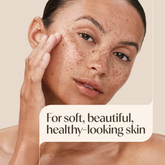 Aveeno cream texture swipe displaying lightweight, fast-absorbing finish