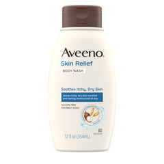 Aveeno gel texture close-up, shows mild consistency for sensitive skin