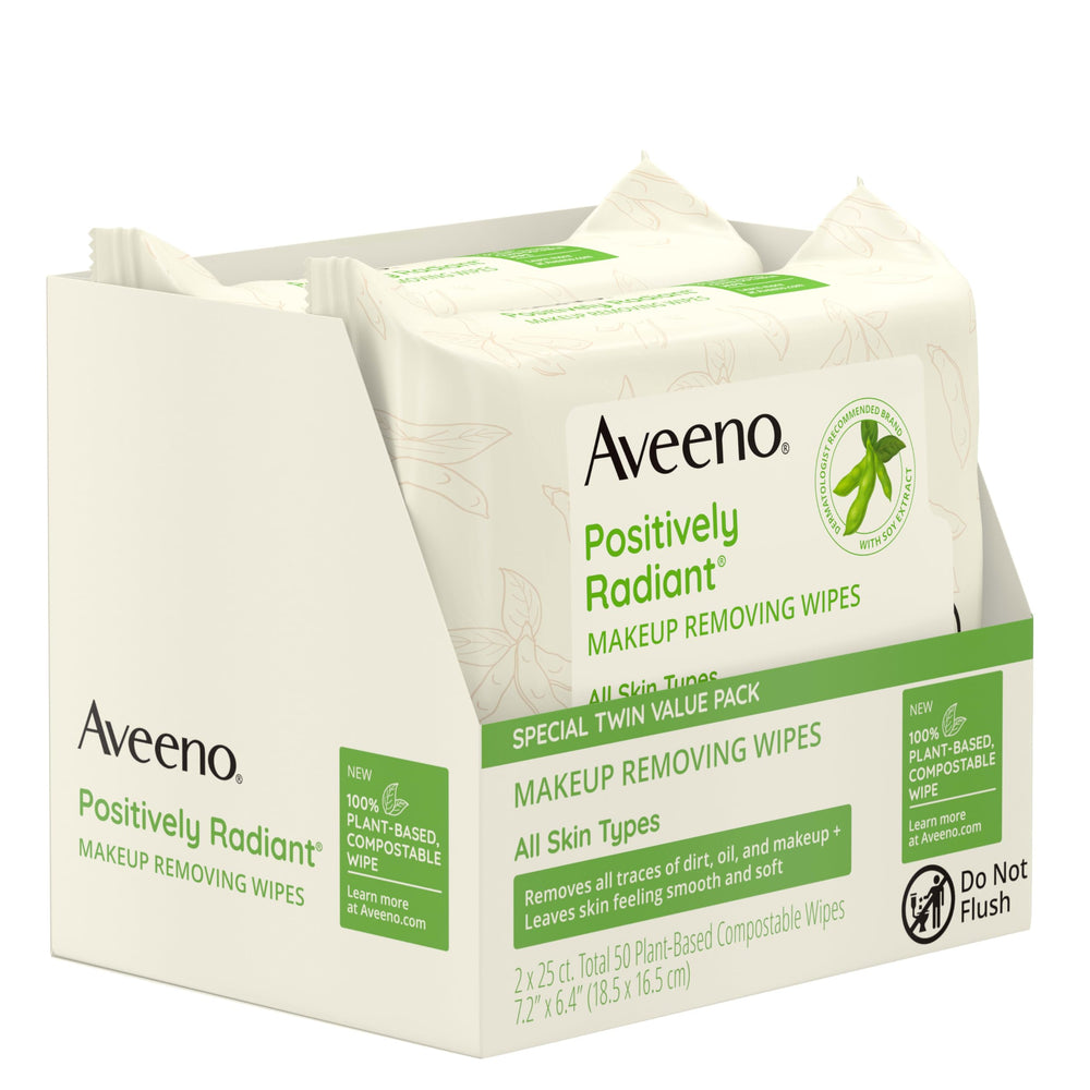 Aveeno wipes packed in travel pouch for on-the-go convenience