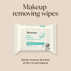 Aveeno close-up of wipe texture highlighting softness and gentle cleanse
