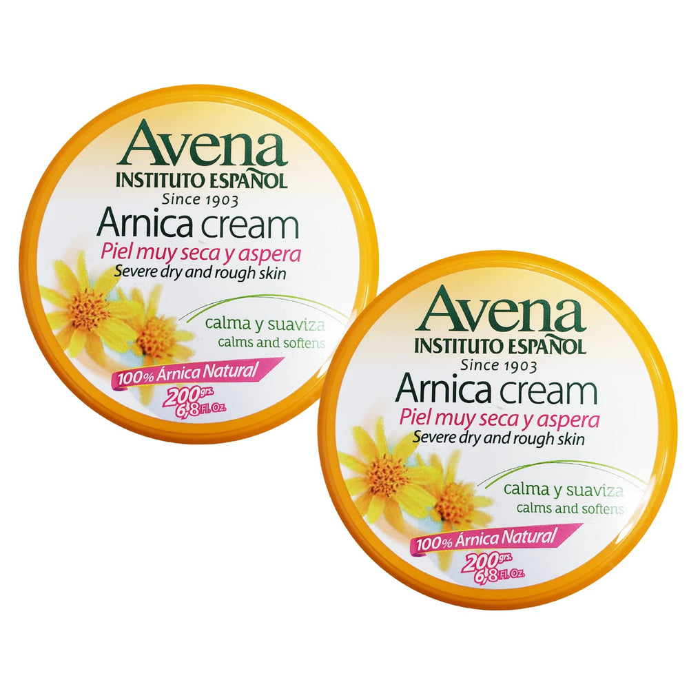 Avena Instituto Español front packaging showing two jars and clear product benefits