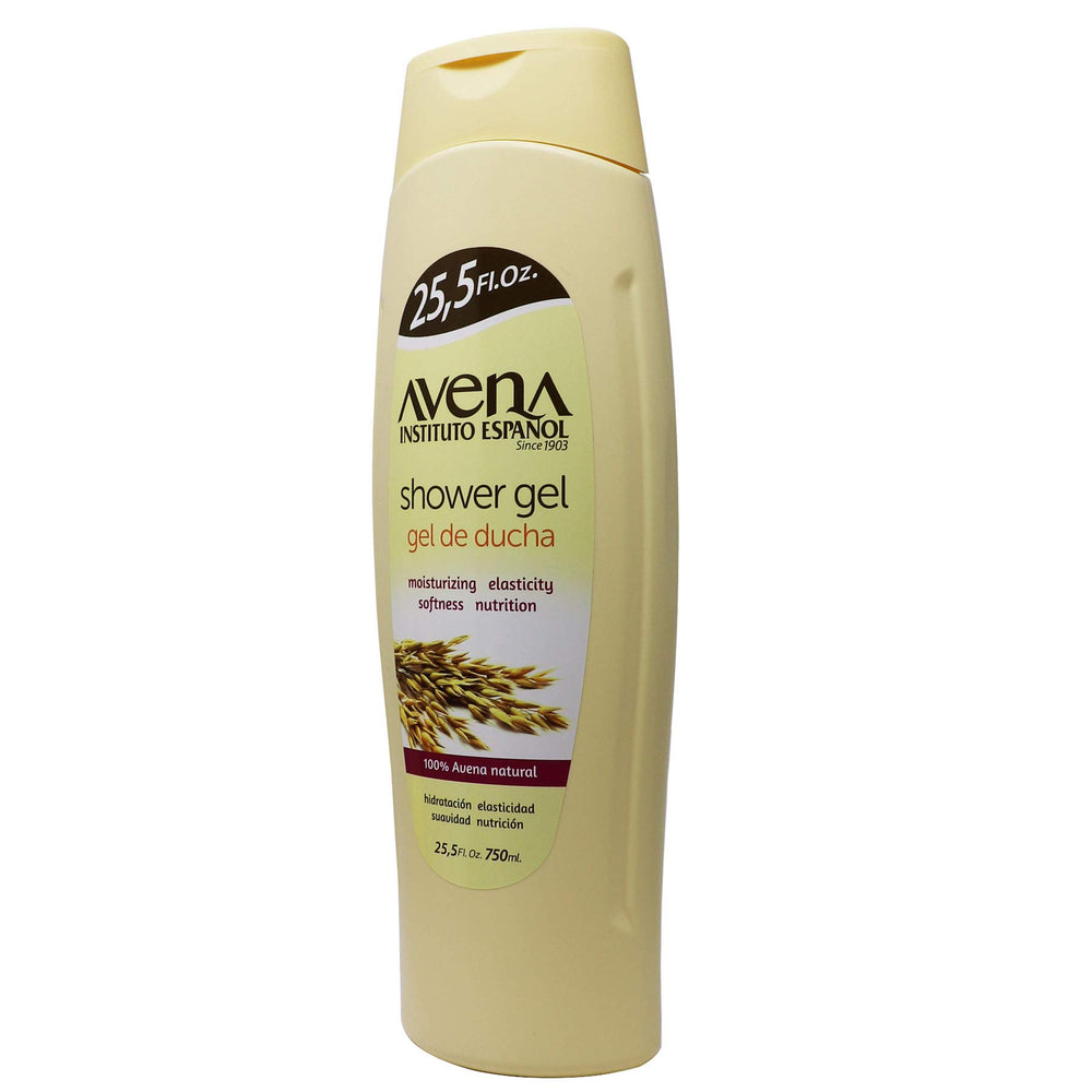 Avena Instituto Español in shower use demonstrating hydrated, softer skin after use