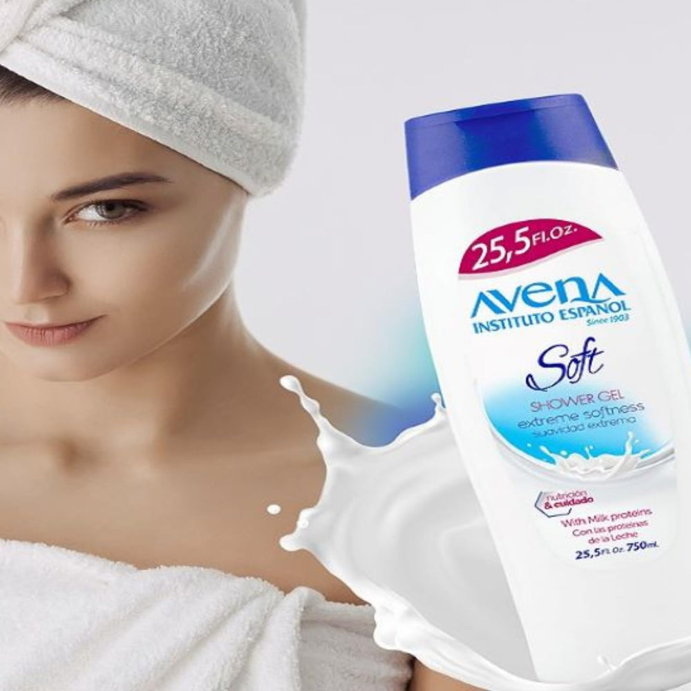 Avena Instituto Español milk proteins visual suggesting nourishing ingredient benefits