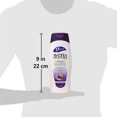 Avena Instituto Español on bathroom vanity styled for daily skincare routine