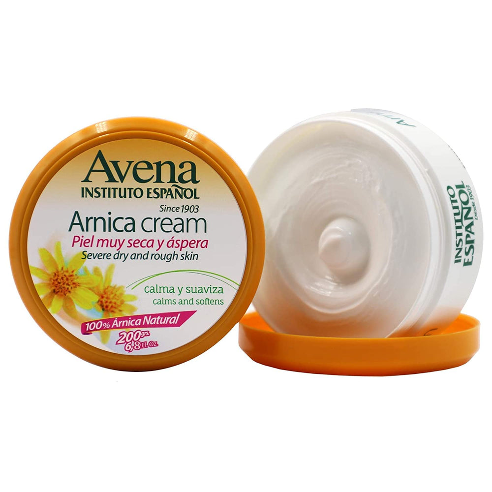 Avena Instituto Español open jar showing creamy texture and easy absorption