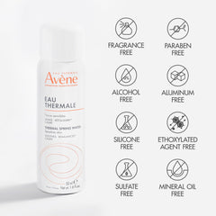 Avène bottle styled in spa setting for relaxing hydration
