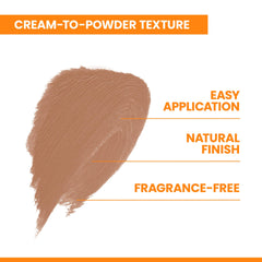 Applying Avène compact on face for light coverage and sun protection benefit