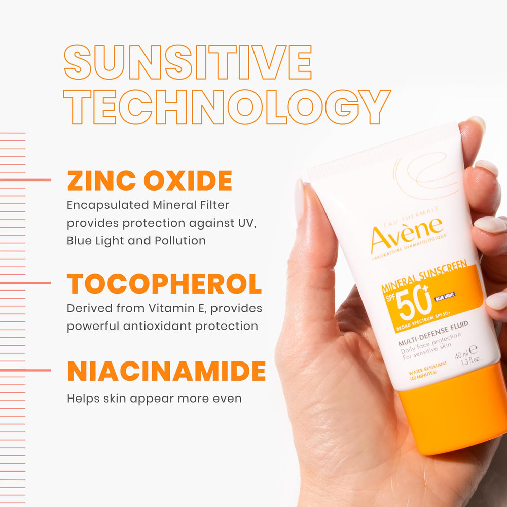 Avène small bottle next to coin showing compact travel-friendly size