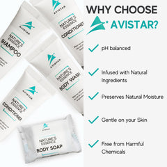 Avistar bottle in hand to illustrate travel-size portability and convenience