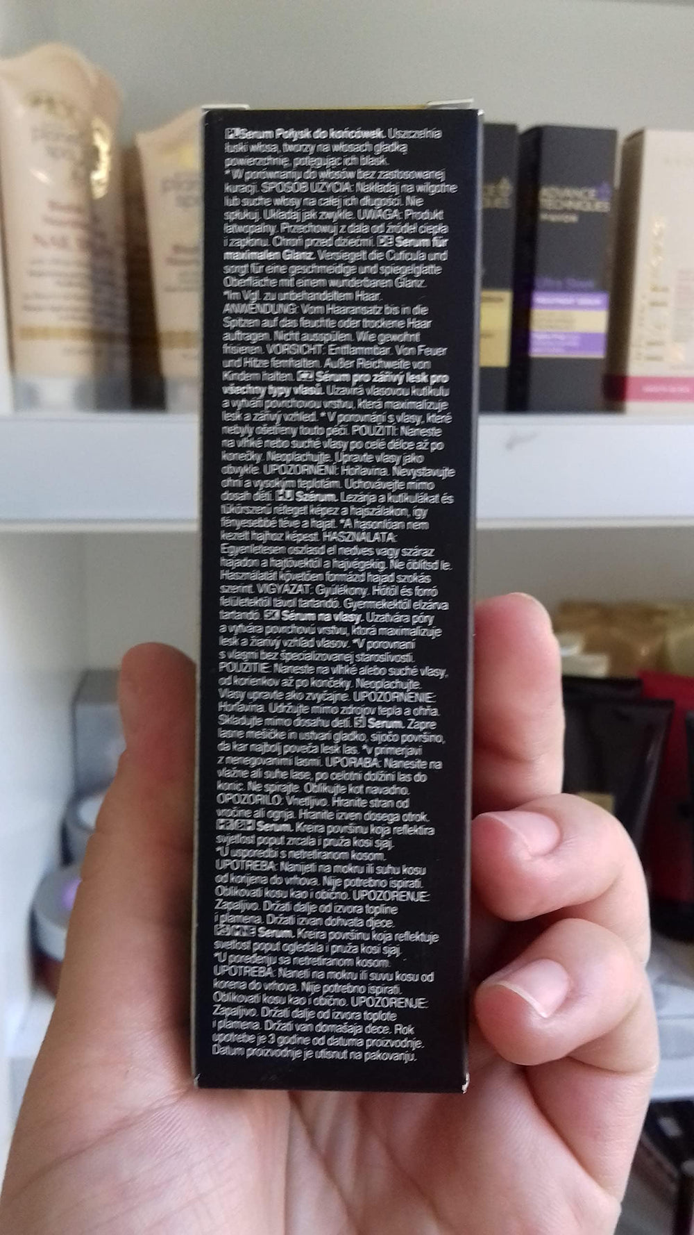 AVON serum texture on hand highlighting lightweight, non-greasy benefit