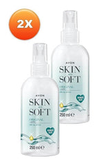 AVON SKIN SO SOFT spray nozzle detail for precise, even application