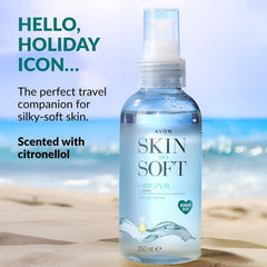 AVON SKIN SO SOFT two bottles side by side illustrating value pack