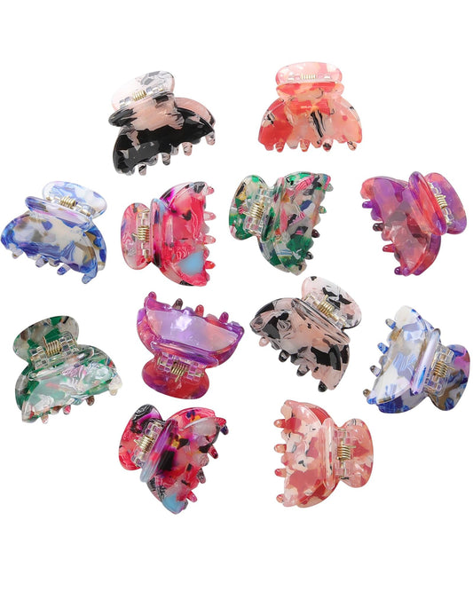 AWAYTR front view of printed mini clip set, shows colors and compact benefit