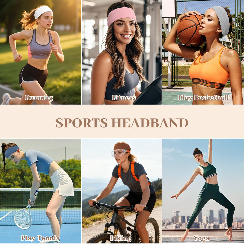 AWAYTR headband in active running scene showing sweat management benefit