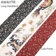 AWAYTR head wrap held in hand to show length and scale for styling versatility