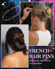 AWAYTR pin securing a French twist demonstrates reliable hold for updos