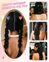 AWAYTR assorted printed clips laid flat, displays pattern variety for outfits