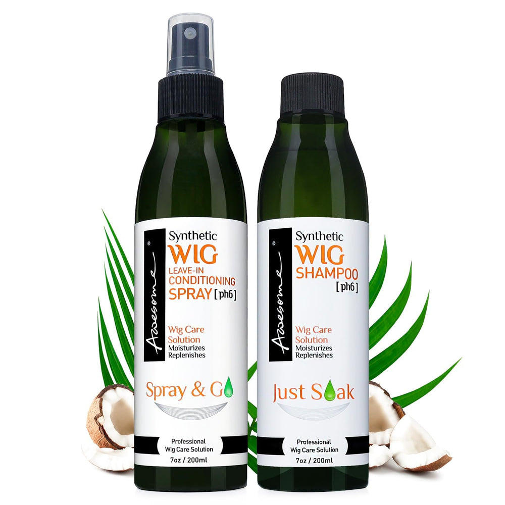 Awesome front packaging bottles showing two-pak and clear labels for quick identification and care