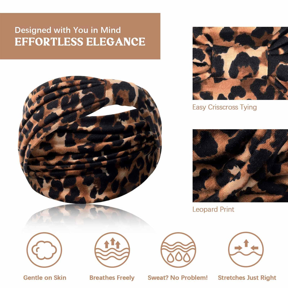 Awumbuk leopard on model during yoga demonstrating no-slip hold