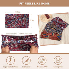 Awumbuk headband held in hand showing width and stretch for sizing