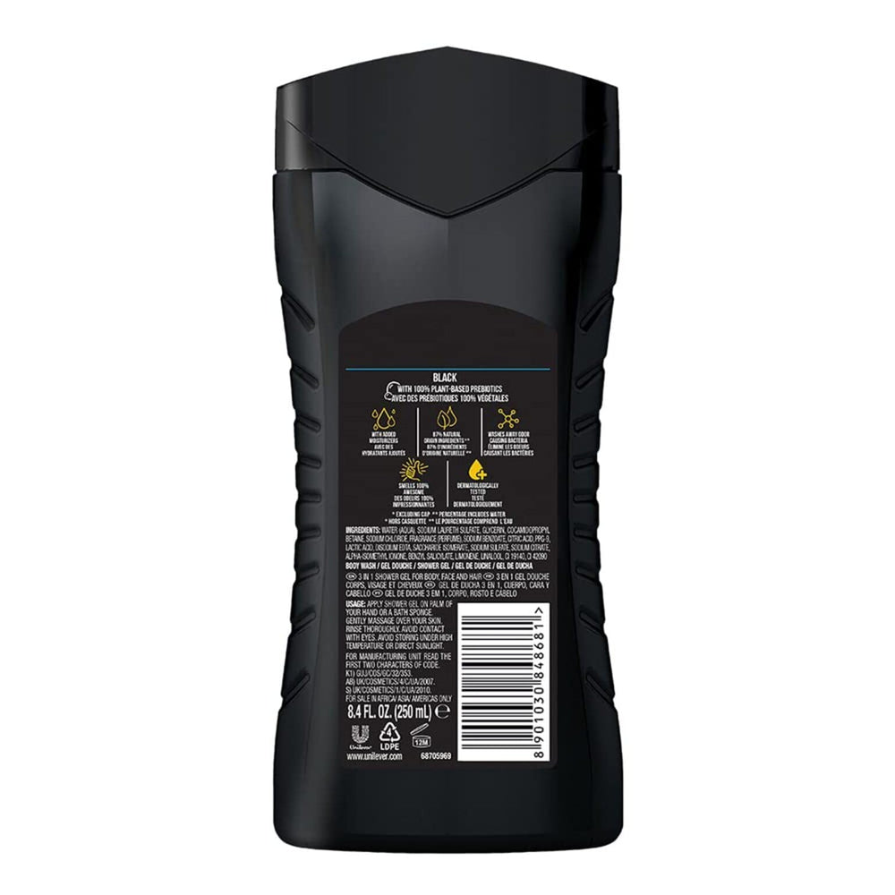 AXE Black rich lather texture demonstrating effective cleansing benefit