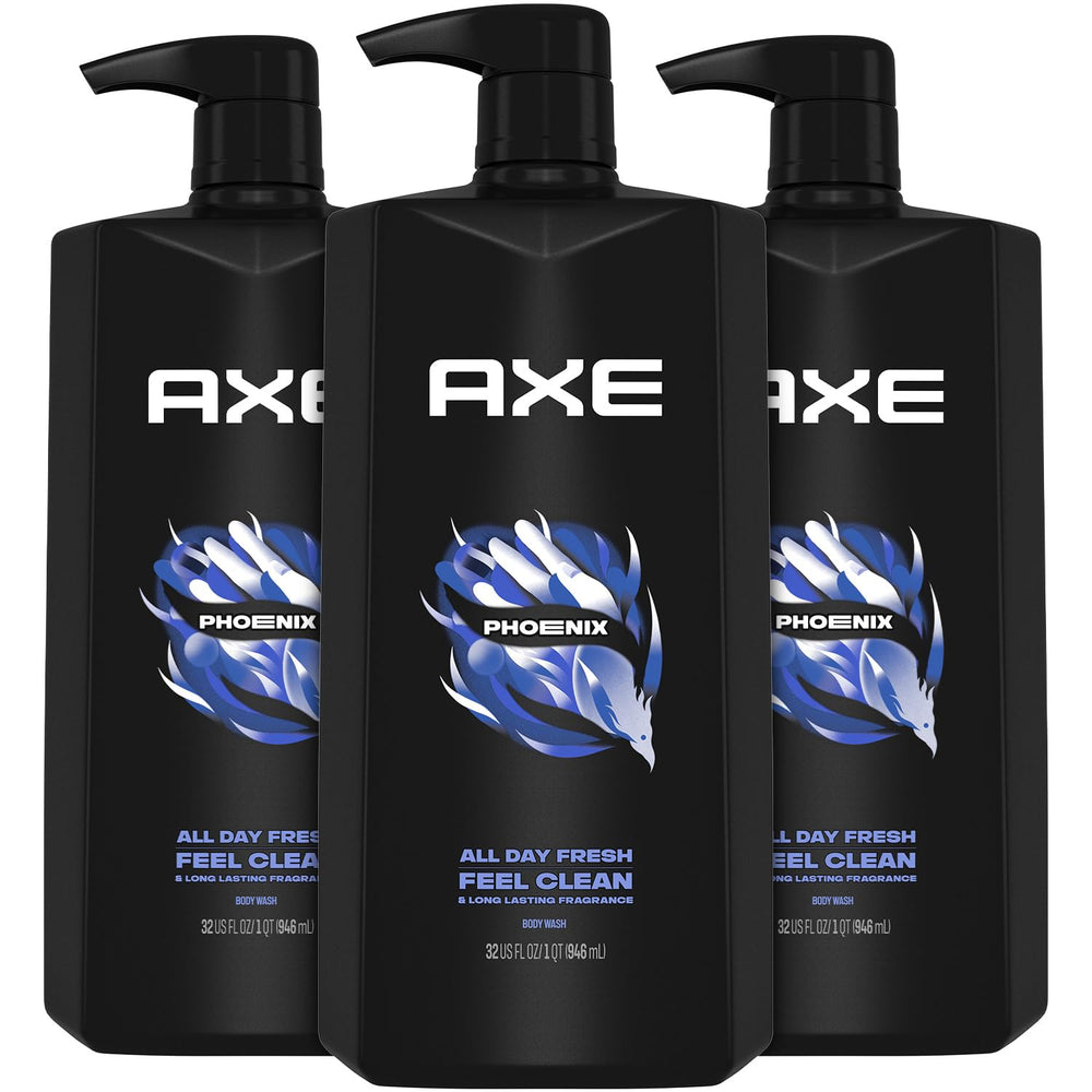 AXE Phoenix front packaging showing scent and benefits