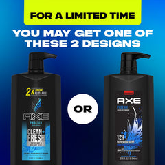 AXE Phoenix recycled bottle badge signaling sustainable packaging benefit