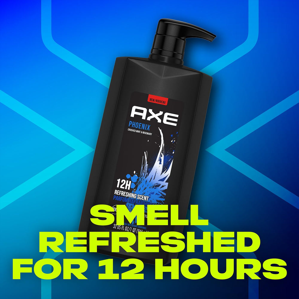 AXE Phoenix three-pack styled on counter showing value and supply