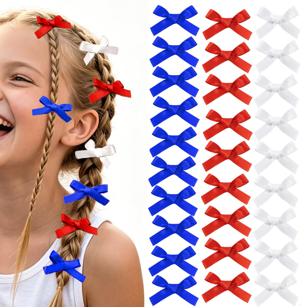 Ayesha front packaging showing 30 red blue white bows for coordinated outfits