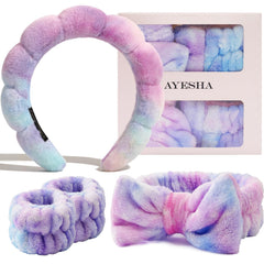 Ayesha headband front view showing neat hair hold and splash protection