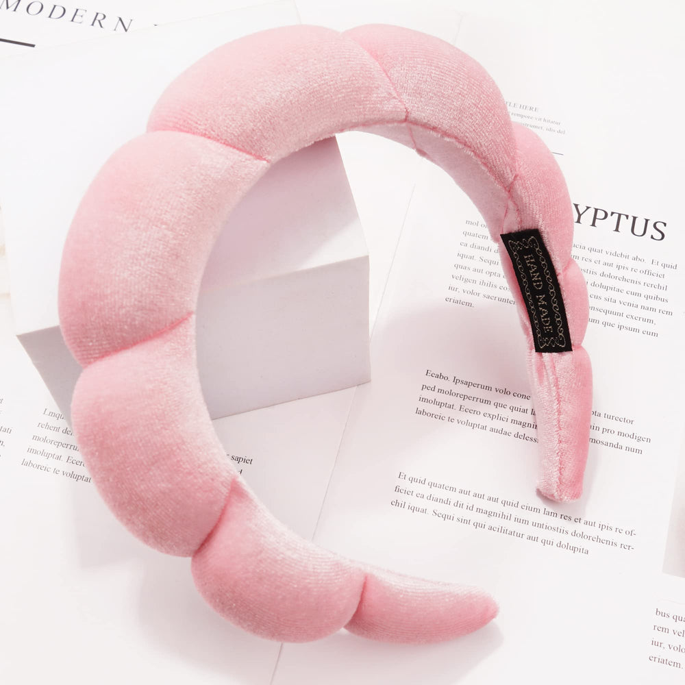 Ayesha headband worn during face wash showing secure hold and clear facial access