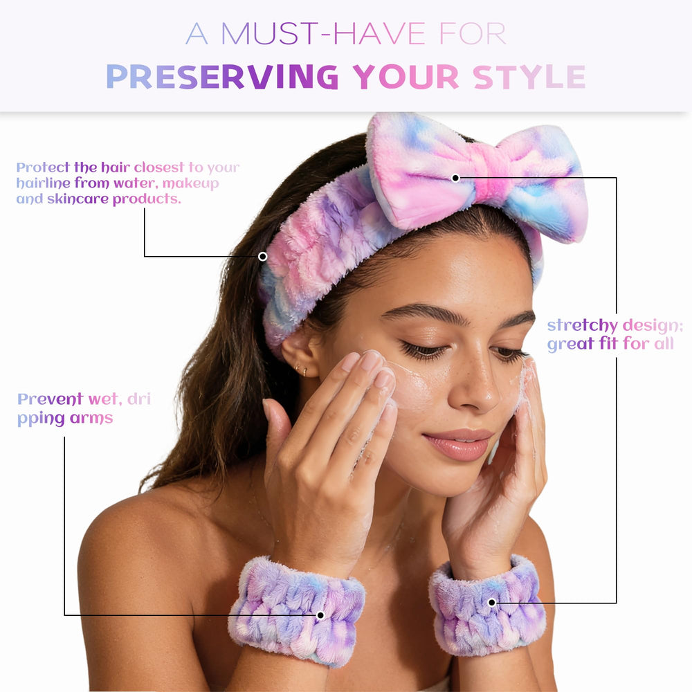 Ayesha set displayed in bathroom showing tidy skincare routine benefit