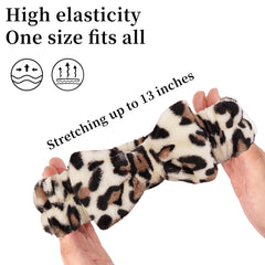 Demonstration of Ayesha headband stretched to fit illustrating adjustable one-size design