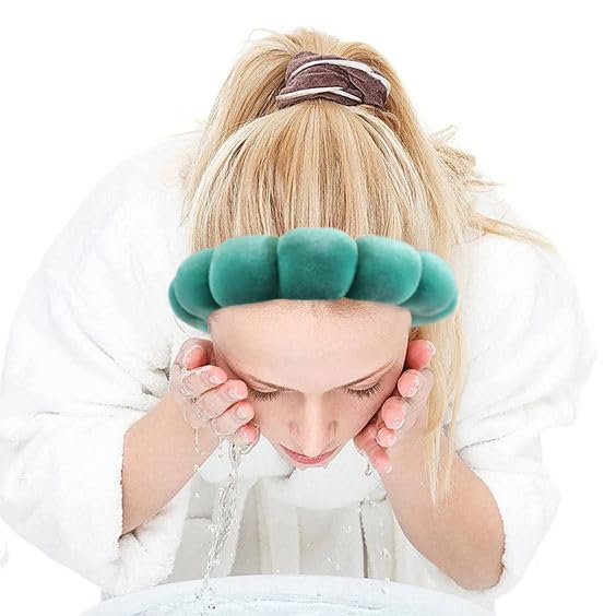 Ayesha headband folded flat ready to pack, preserving softness