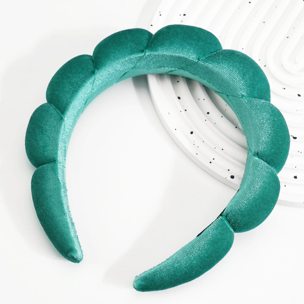 Ayesha headband side profile on model for secure, comfortable wear
