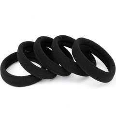 Ayogost front packaging of 100 black hair ties showing value and quantity benefit
