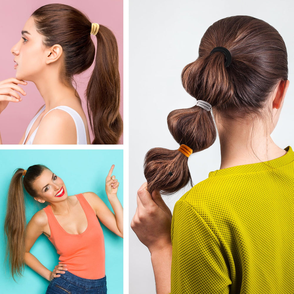 Ayogost wrapped multiple times on thick hair illustrating strong, comfortable grip