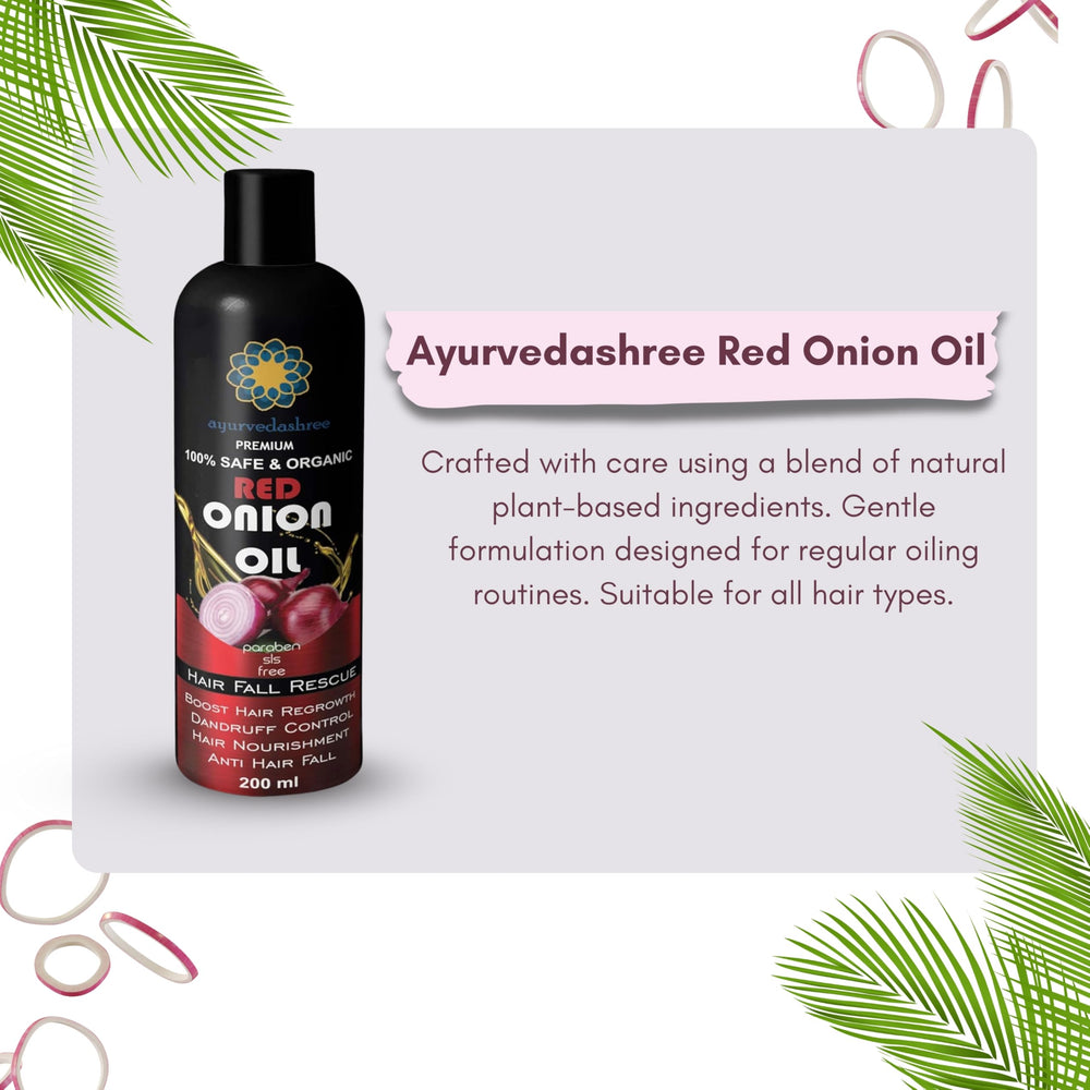 AYURVEDASHREE oil drop texture demonstrating lightweight absorption