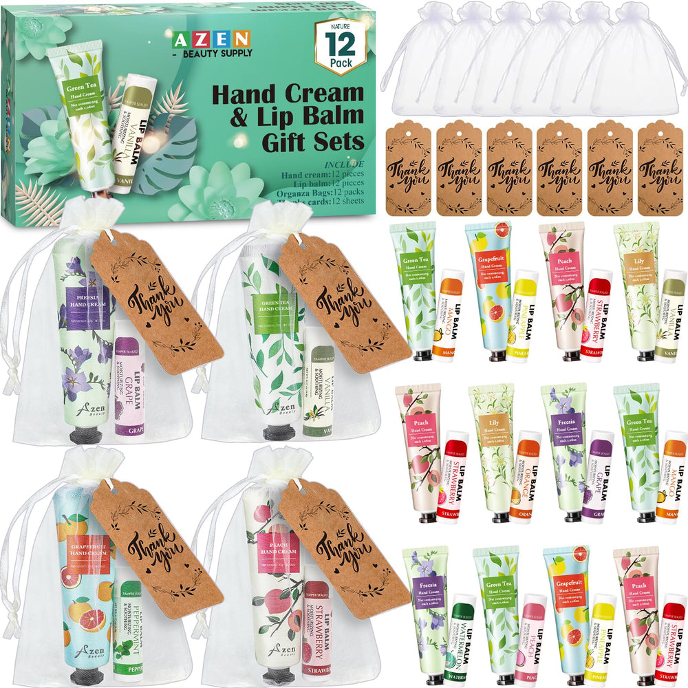 AZEN front packaging showing full 12-set bulk gift favor benefits